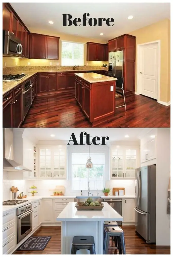 قبل و بعد بازسازی آشپزخانه 213528744