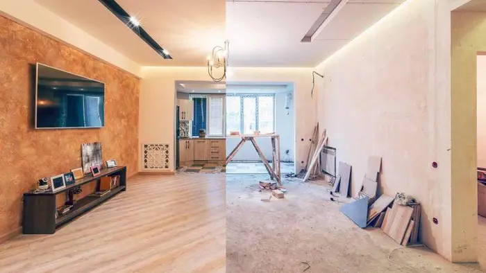 قبل و بعد بازسازی خانه 12524211